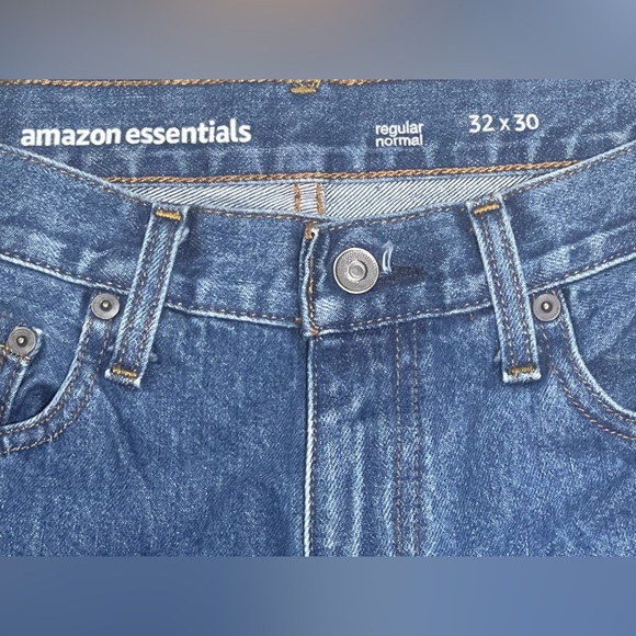 Men’s Jeans Amazon Essentials Classic Relaxed Fit Size 32 X 30 - Picture 3 of 5